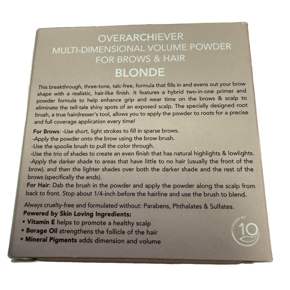 DOLL 10 Overarchiever BLONDE
Multi-Dimentional Volume Pwdr for Brows & Hair NEW - Picture 11 of 14